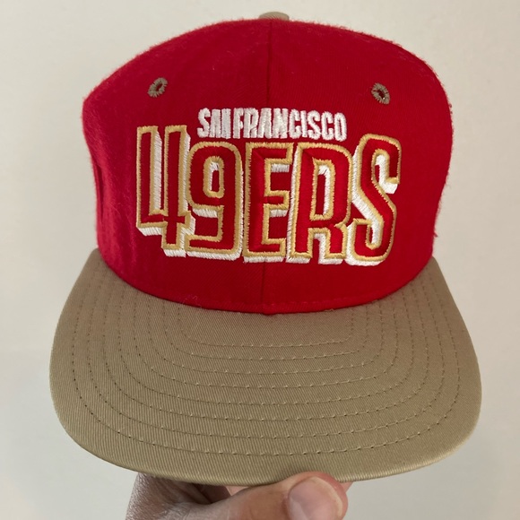 Vintage 90s San Francisco 49ers AJD NFL Snapback Hat - Picture 1 of 8